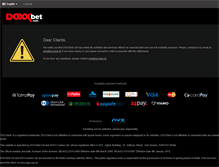 Tablet Screenshot of doxxbet.com